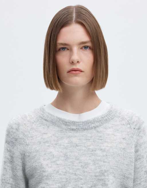 Selected jersey gris claro jaspeado, 4 de 6