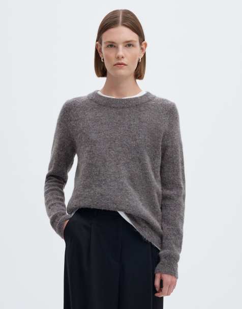 Selected Jumper in medium grey melange - view 1
