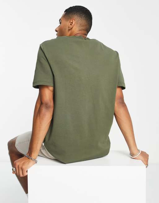 Selected – Kakigrön, kraftig t-shirt i oversize av 100% bomull, 2 av 4