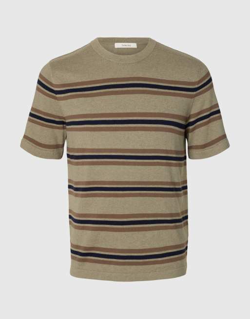 Selected Knitted top in vetiver 1, 5 of 5