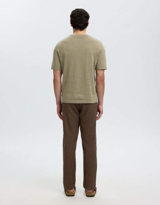 Selected Knitted top in vetiver, 2 of 5