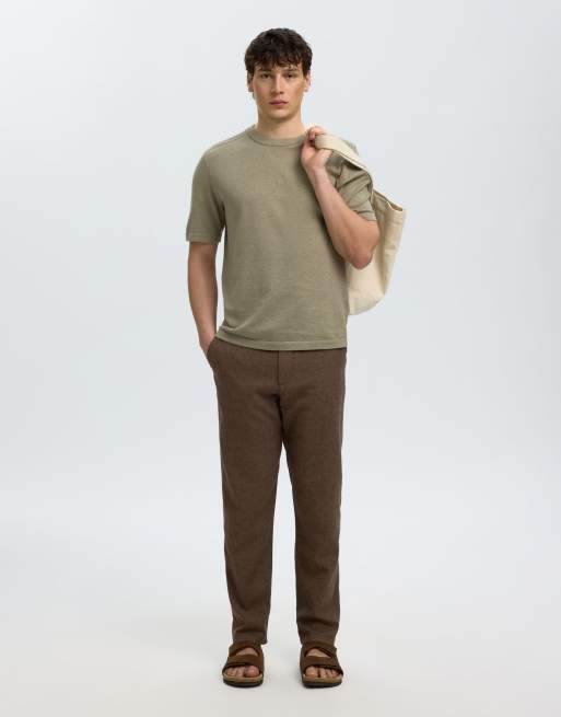 Selected Knitted top in vetiver, 4 of 5