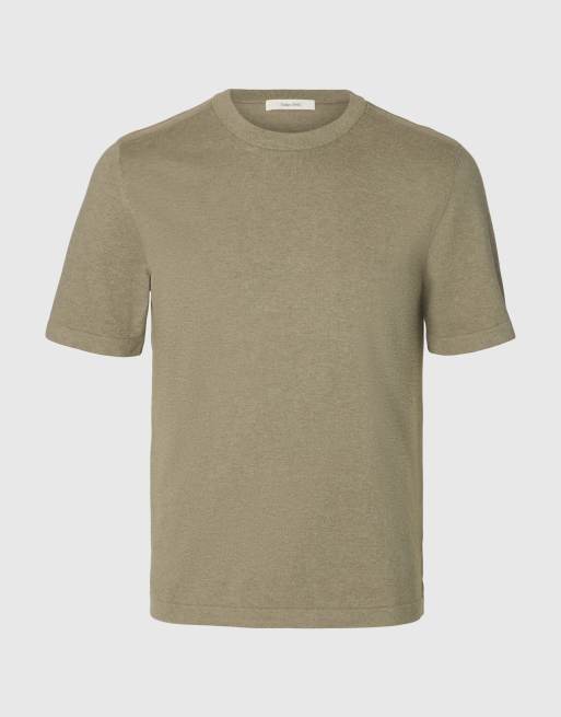 Selected Knitted top in vetiver, 5 of 5