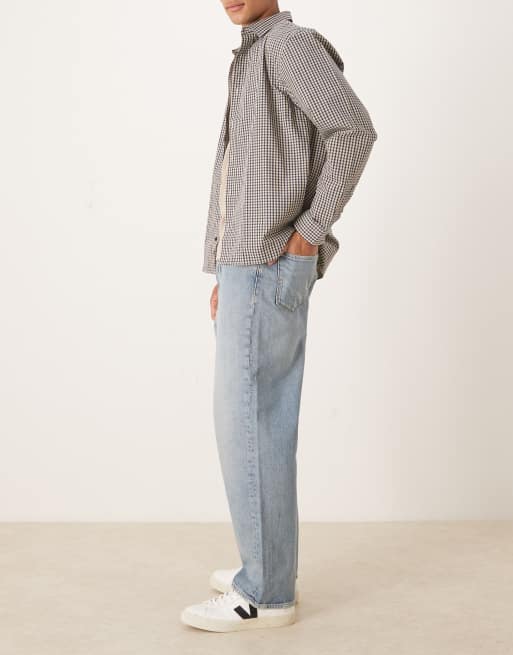 Selected - Kobe - Mellemvasket blå jeans i løstsiddende pasform , 3 af 5