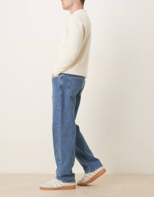 Selected Kori Loose Fit Jeans In Blue