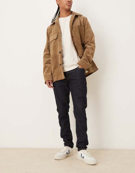 Selected Kori slim fit jeans in dark blue 