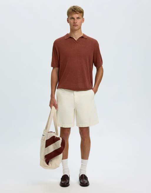 Selected – Koszulka polo w kolorze wiśniowego mahoniu, 5 z 6