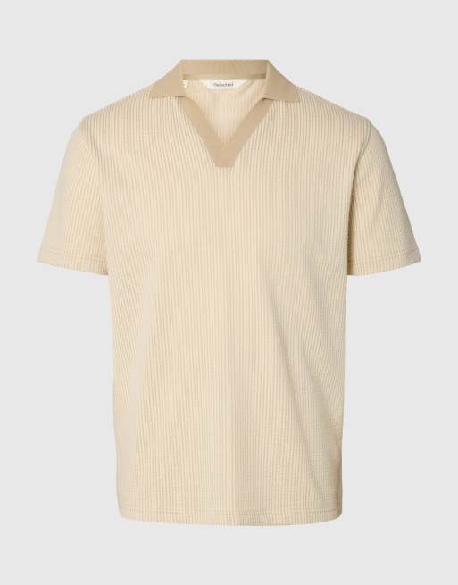 Selected – Kremowa koszulka polo, 6 z 6