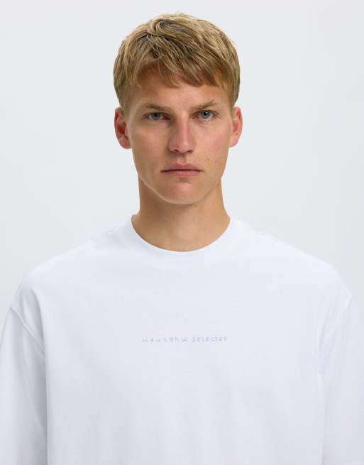 Selected – Kritvit t-shirt, 4 av 7