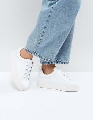 white platform sneakers asos