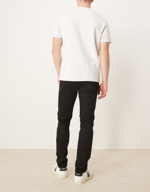 Selected – Leon – Dopasowane czarne jeansy  , 2 z 5