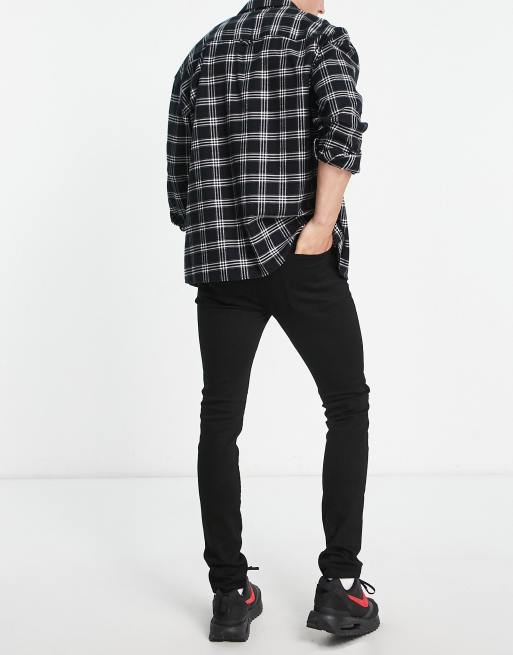 Selected Leon slim fit jeans in black  , 2 of 4