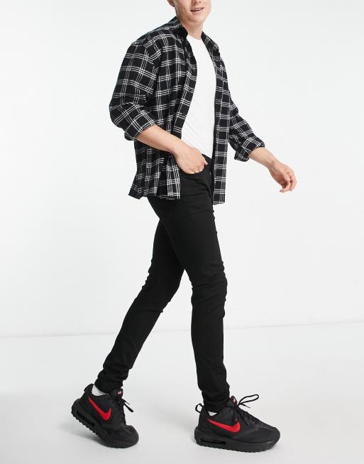 Selected Leon slim fit jeans in black  , 4 of 4