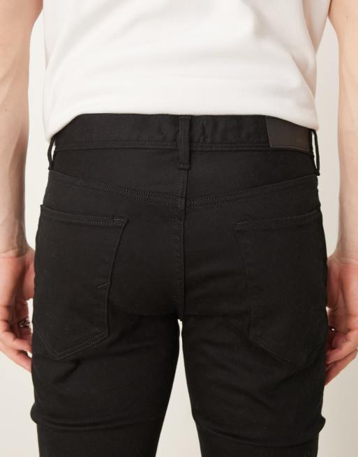Selected - Leon - Slim-fit jeans in zwart  , 4 van 5