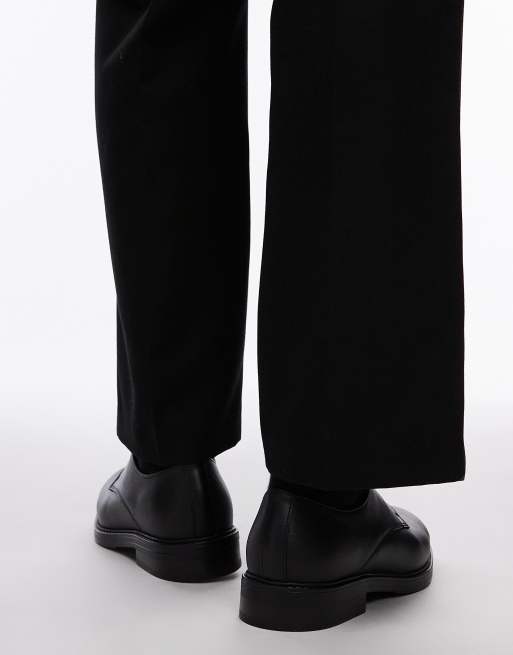 Selected - Leren derby schoenen in zwart , 4 van 4