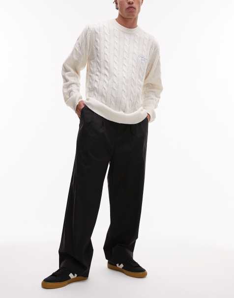 Selected Leroy pleated pants in black - view 1