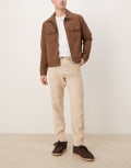 [Selected] Selected linen blend slim tapered pants in cream-White S Incense