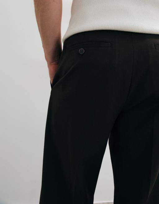 Selected loose fit pants in brown , 4 of 5