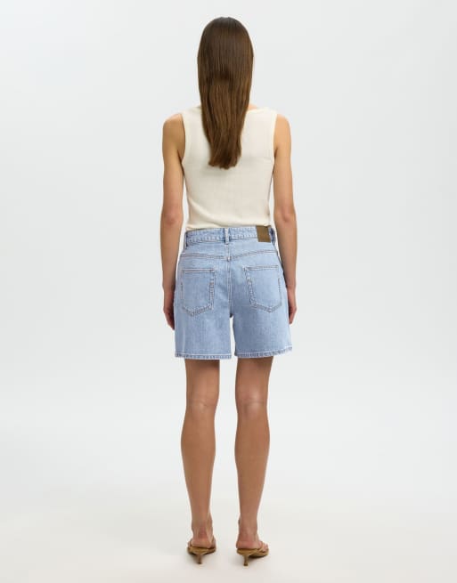 Selected - Lyseblå denimshorts, 5 af 5