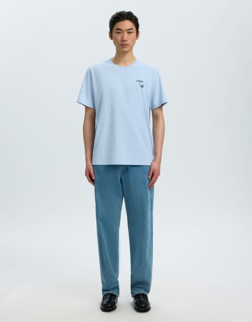 Selected - Lyseblå T-shirt, 3 af 6