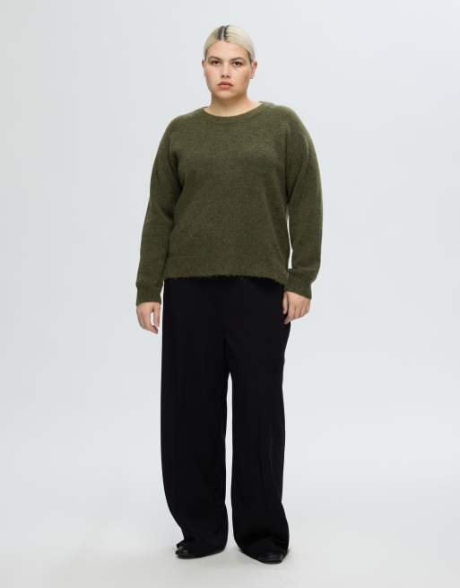 Selected - Maglione color oliva kalamata, 5 di 7