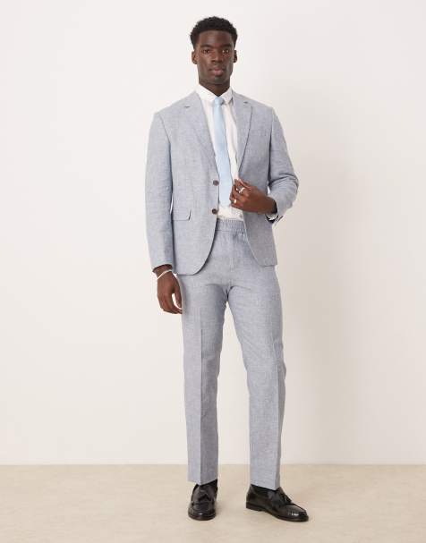 Selected - Malik - Lyseblå bukser i regular fit - view 1