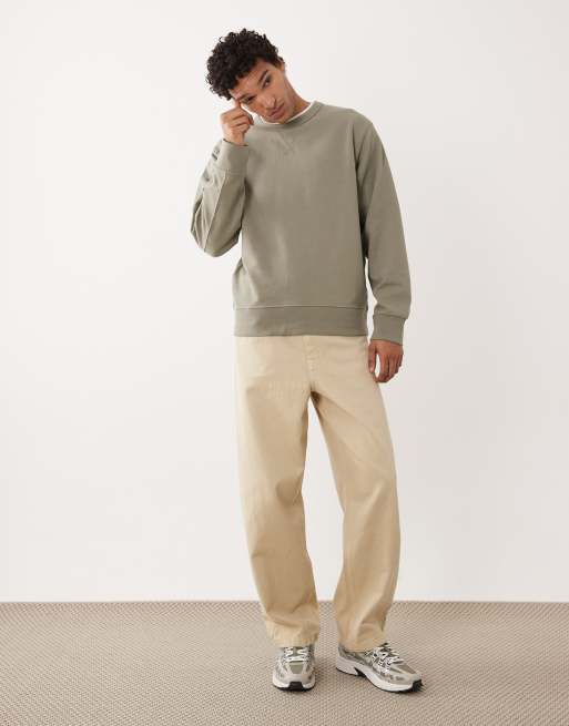 Selected – Marinblå sweatshirt i vintagelook, 2 av 5