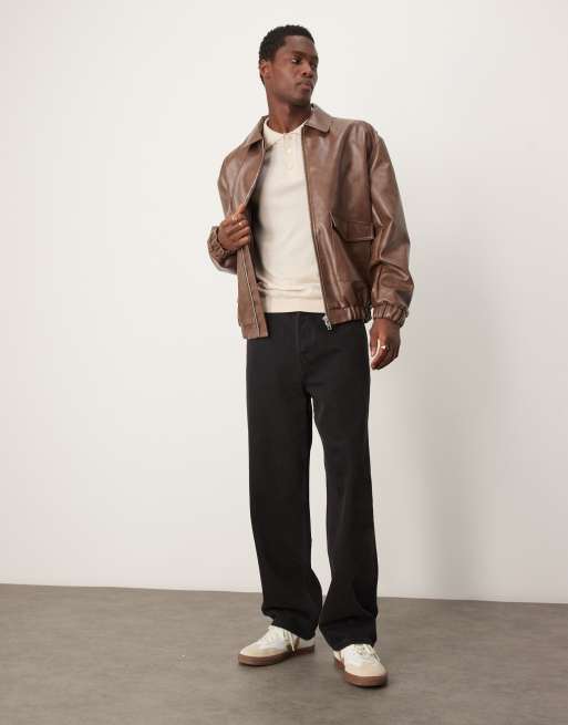 Selected merino wool knit polo shirt in cream | ASOS