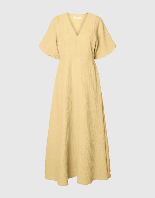Selected Midikleid in italienischem Stroh, 6 von 6