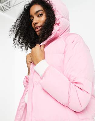 neon pink winter jacket