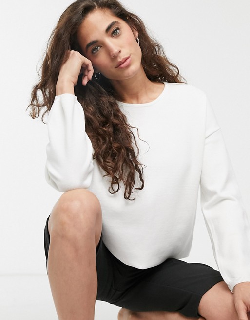 Selected Minna long sleeve round neck jumper