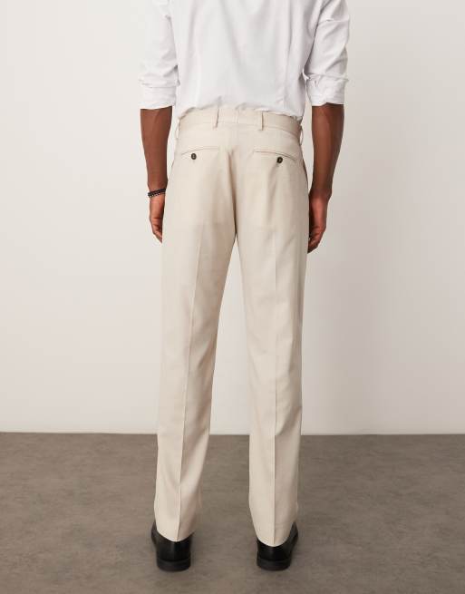 Selected Neil regular fit pants in cream , 5 of 5