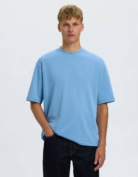 Selected – Niebieski T-shirt - view 1