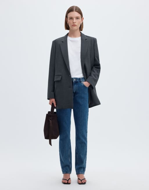 Selected – Niebieskie jeansy o dopasowanym zwężanym kroju , 5 z 6