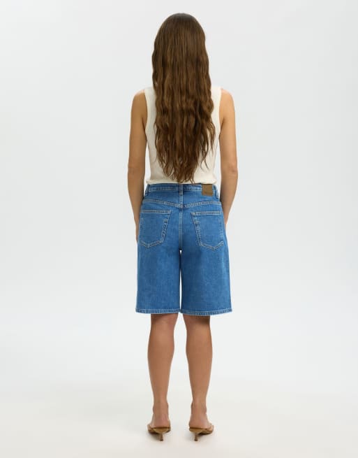 Selected – Niebieskie szorty jeansowe, 2 z 5