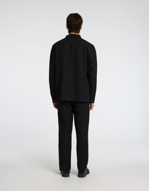 Selected Overshirt in black , 2 of 4