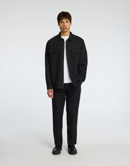 Selected Overshirt in black , 3 of 4
