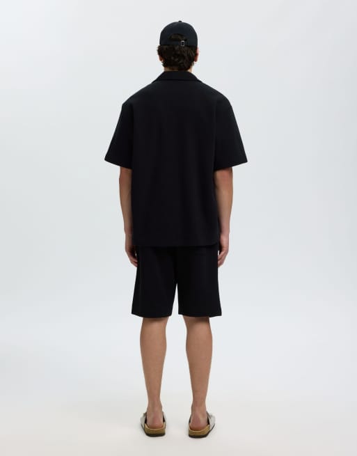 Selected Overshirt in black, 2 of 5
