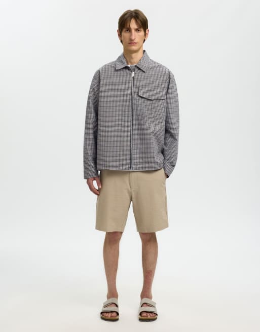 Selected Overshirt in charcoal gray, 4 of 5