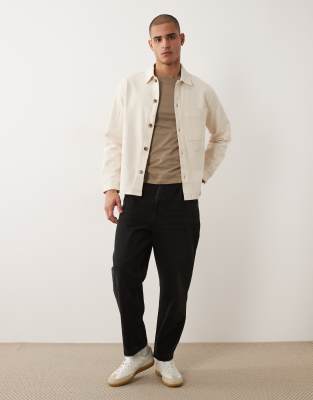 Selected Overshirt Jacket In White