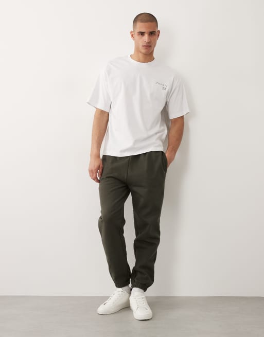 Selected – Oversize-T-shirt in Weiß mit „Japan“-Print in Briefmarkenoptik, 3 von 5