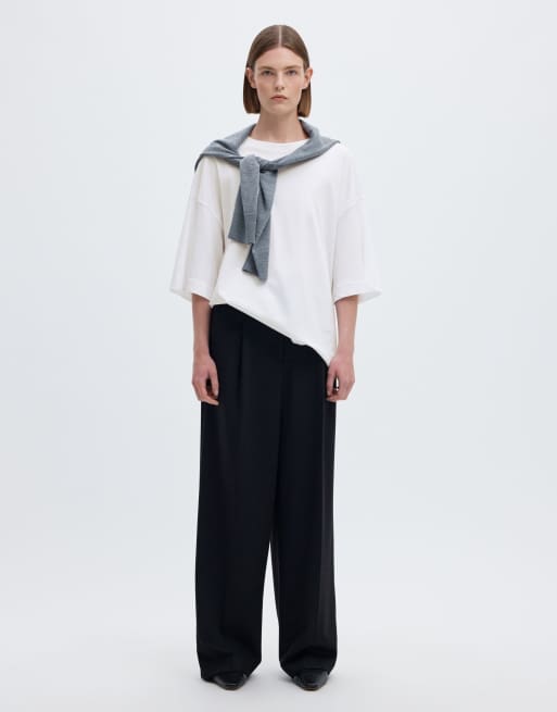 Selected oversize t-shirt w kolorze białym, 3 z 6