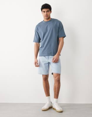 Selected Oversized Heavyweight T-shirt In Multi