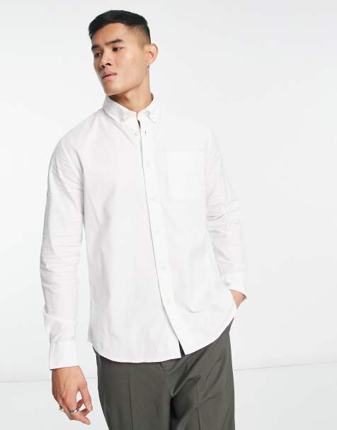 Selected oxford shirt in white 