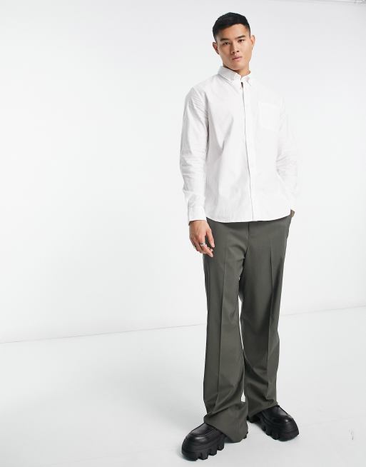 Selected oxford shirt in white , 2 of 4