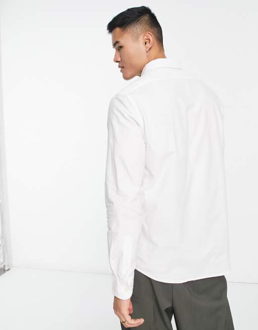 Selected oxford shirt in white , 3 of 4