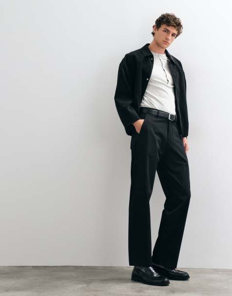 Selected pantalon coupe relaxed de co-ord noir - view 1