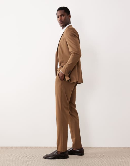 Selected - Pantalon de costume ajusté - Fauve foncé , 3 de 5