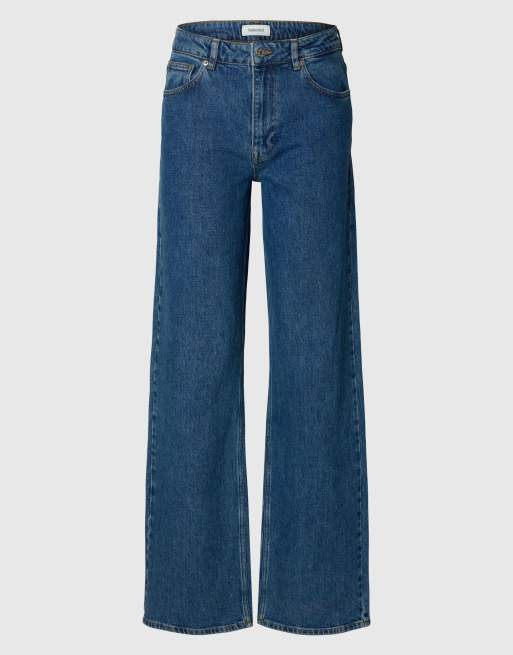 Selected pantalon en denim bleu moyen, 6 de 6