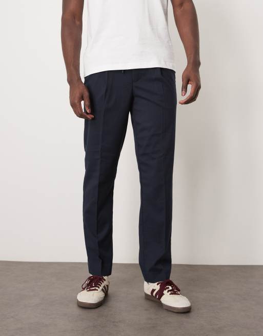 Selected - Pantalon fuselé décontracté - Bleu marine , 2 de 5